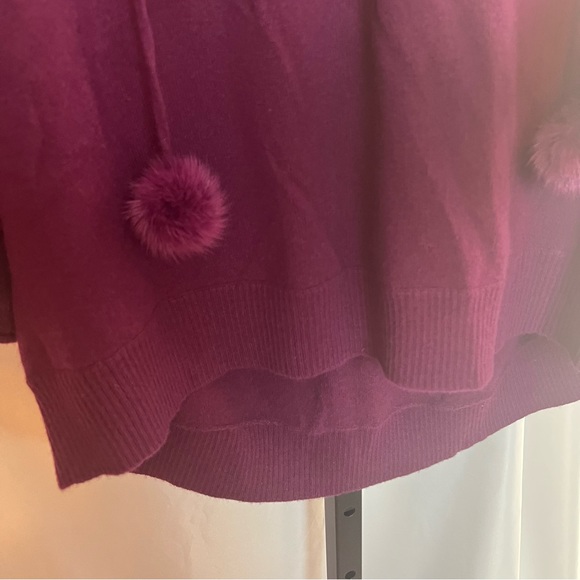 In Cashmere Cashmere Dyed Mink Fur Lightweight Sweater, size Medium - Picture 5 of 8